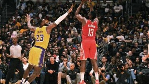 火箭三巨头32中9仅23分遭湖人29分屠戮，科比一人得分等于三人总和